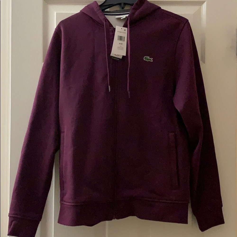 Gorgeous Lacoste Sport zip hooded sweatshirt